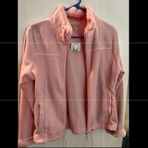 Pink fleece jacket